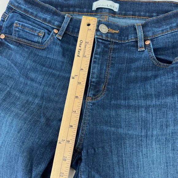 Loft Jeans Bundle Curvy Straight Modern Straight Raw Hem Cuffed size 10 / 30 - Picture 16 of 16